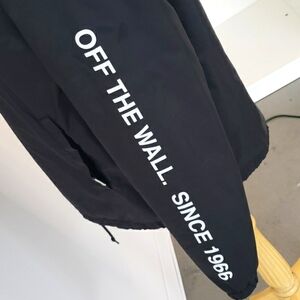 Vans Black coach referee nylon windbreaker jacket